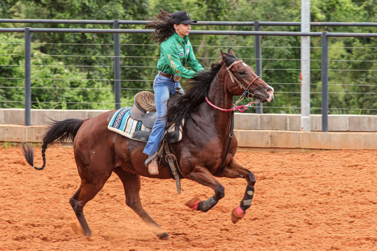 Treinamento de alta performance em pista de ranch sorting